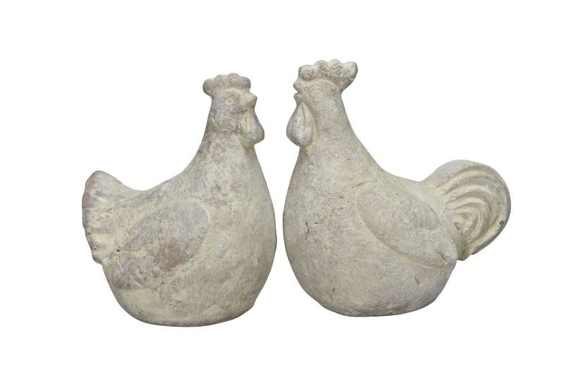 картинка Декор "Петух/Курица" в ассортименте 14x11,5xH17,5см / 17x11,5xH18,5см