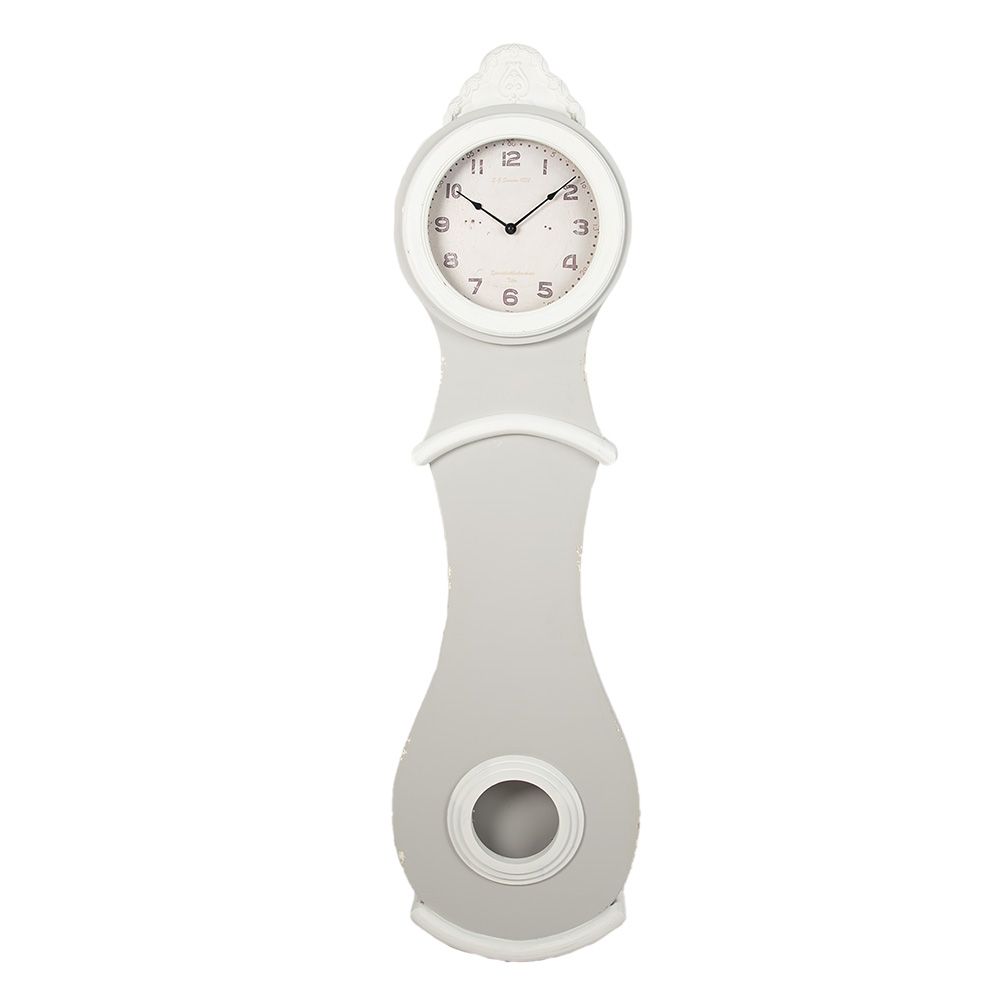 картинка Часы настенные "Женевьев" СЕРЫЕ 37x9x132см/ 1xAA