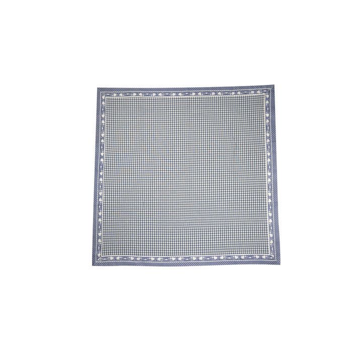 картинка TN32309 Скатерть "Виши" голубая 90x90см