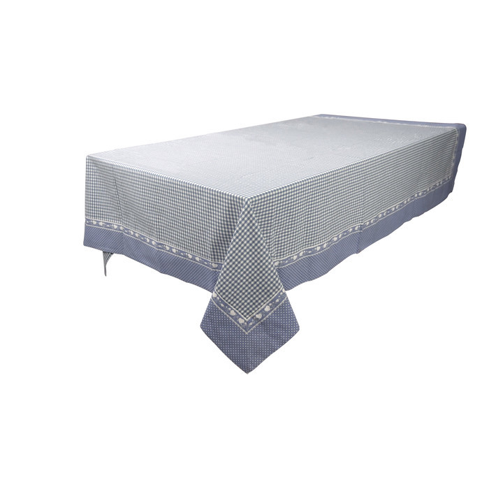 картинка TN04309 Скатерть "Виши" голубая  140x300 см