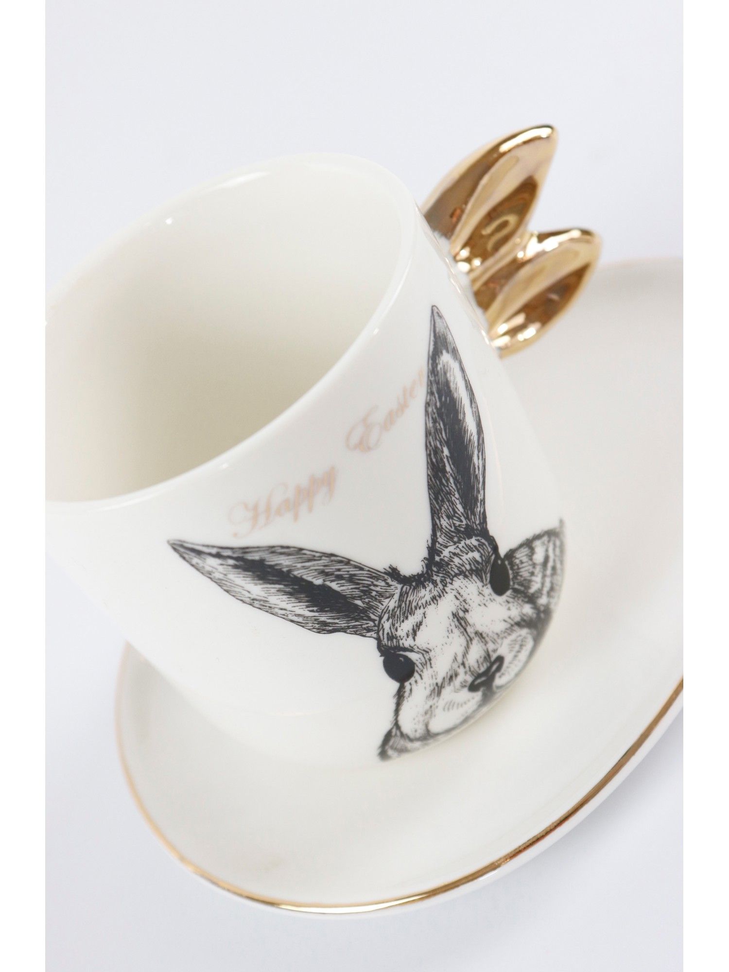 картинка Кофейная пара "Кролик" 10,3x7,1x7,6см/14,1x11,2x1,3см