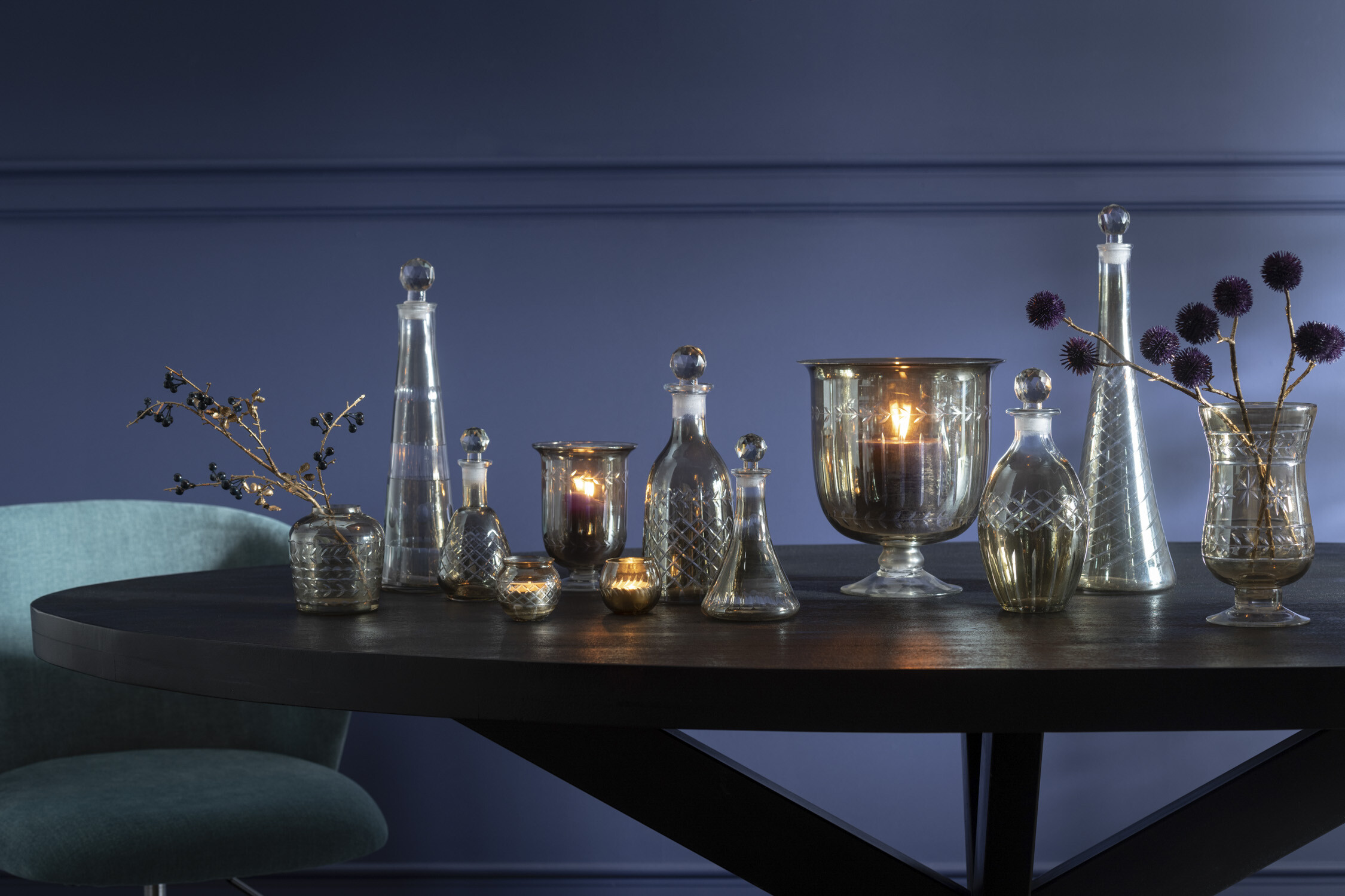 картинка Ваза/подсвечник "Романо" 11.5x11.5x16см