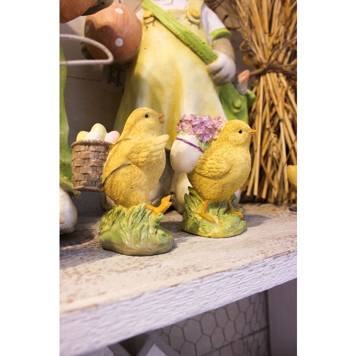 картинка Декор "Цыпленок" в ассортименте 7,5x5x10см