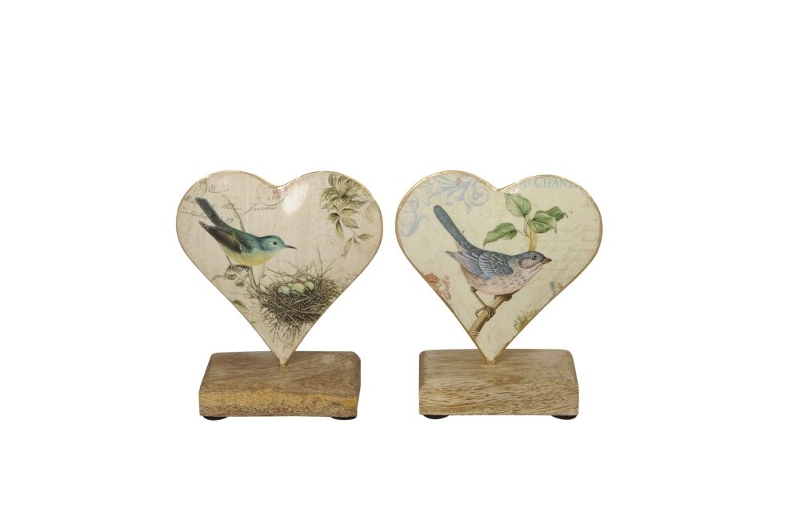 картинка Декор "Сердце" в ассортименте 10x5x12,5см