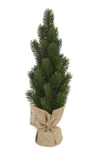 картинка Елка в джутовом мешочке  14x12xH46см