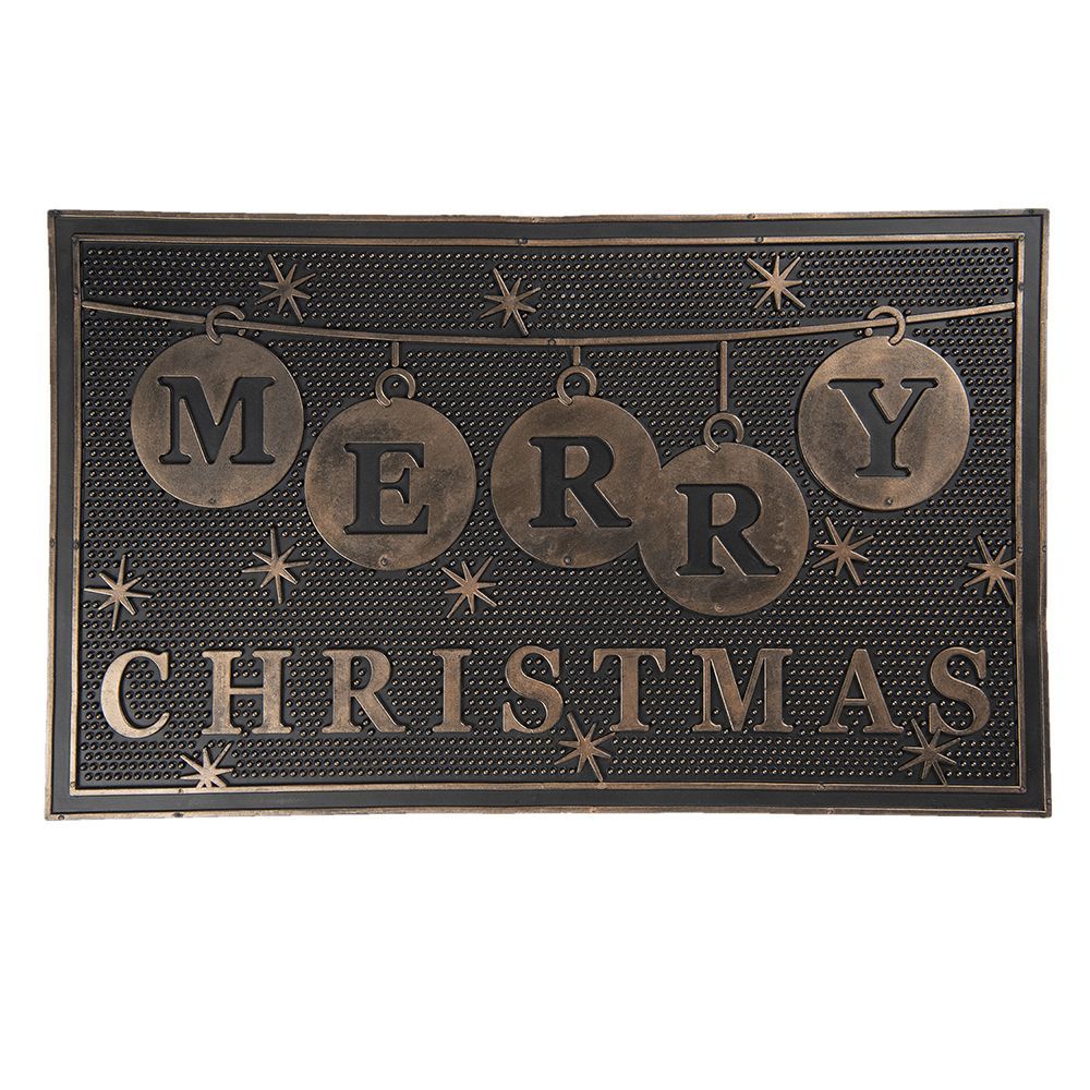 картинка Коврик придверный "Merry Christmas" 75х45х1 см