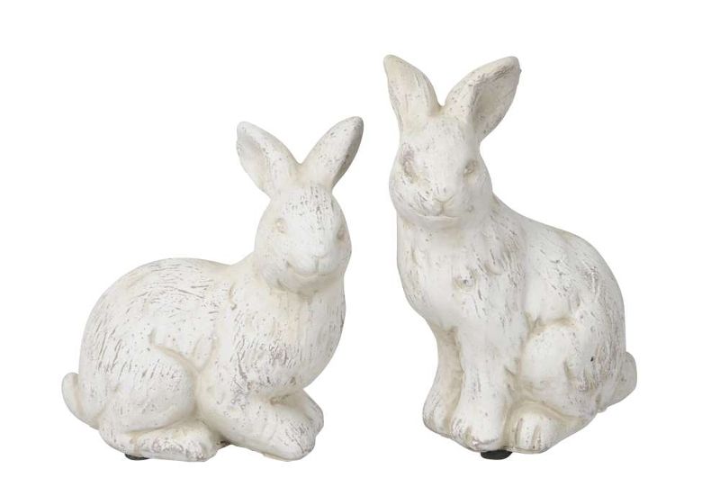 картинка Декор "Кролик" в ассортименте 14,5x8,5xH14см / 12,5x8xH17см