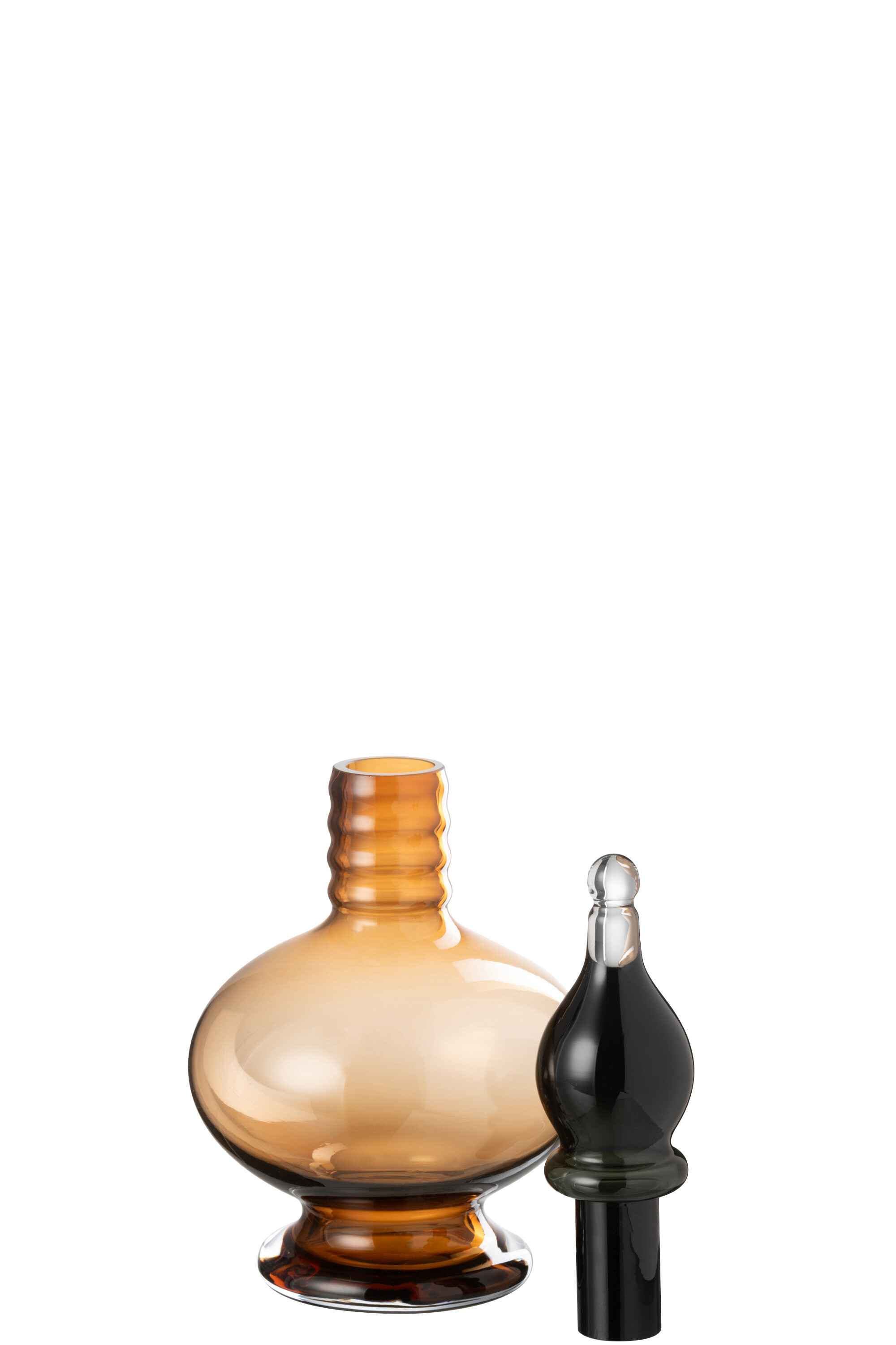 картинка Ваза декоративная с крышкой "Фиала" малая 17.5x17.5x38см