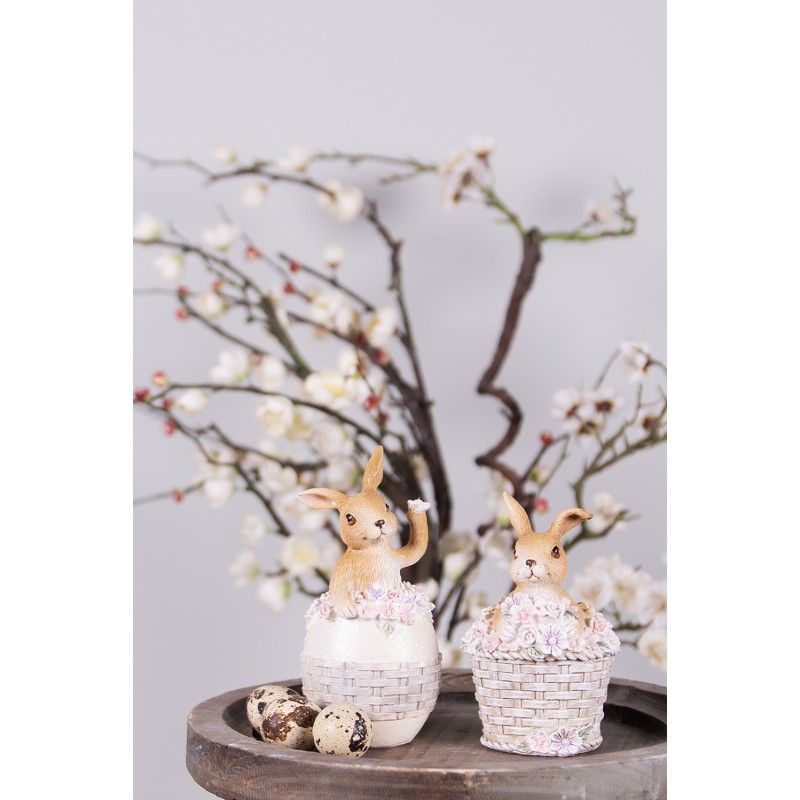 картинка Декор  "Кролик в яйце" 6x6x13 см