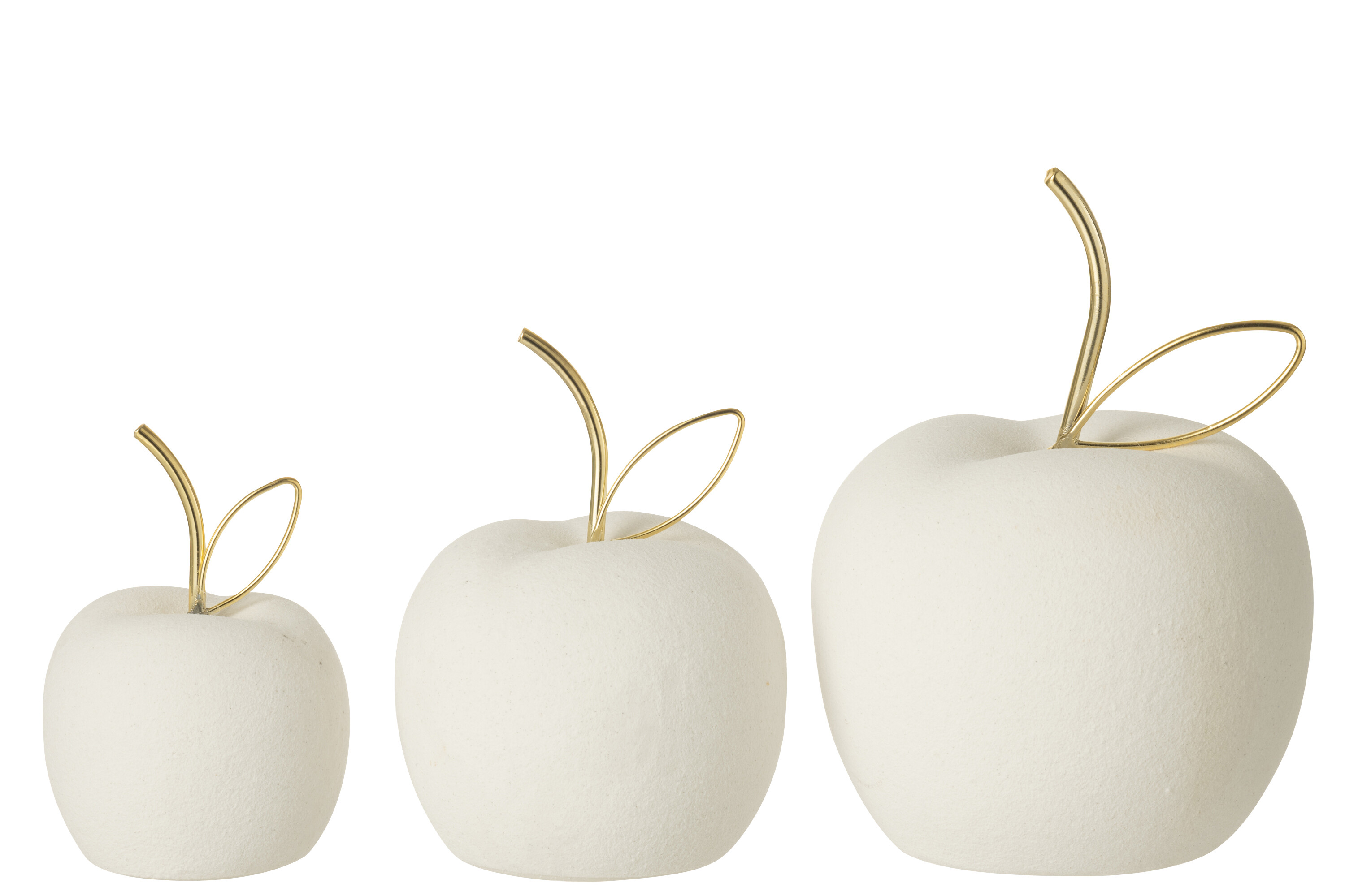 картинка Набор из 3-х шт Декор "Яблоки" 7x7x10см/9х9х12см/11,5x11,5x15,5см