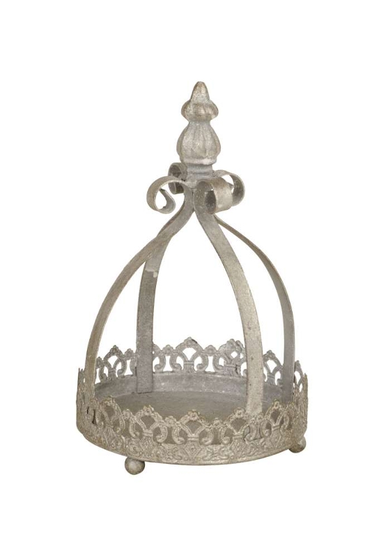 картинка Этажерка "Ажурный антик" серебро 13,5x21,5см