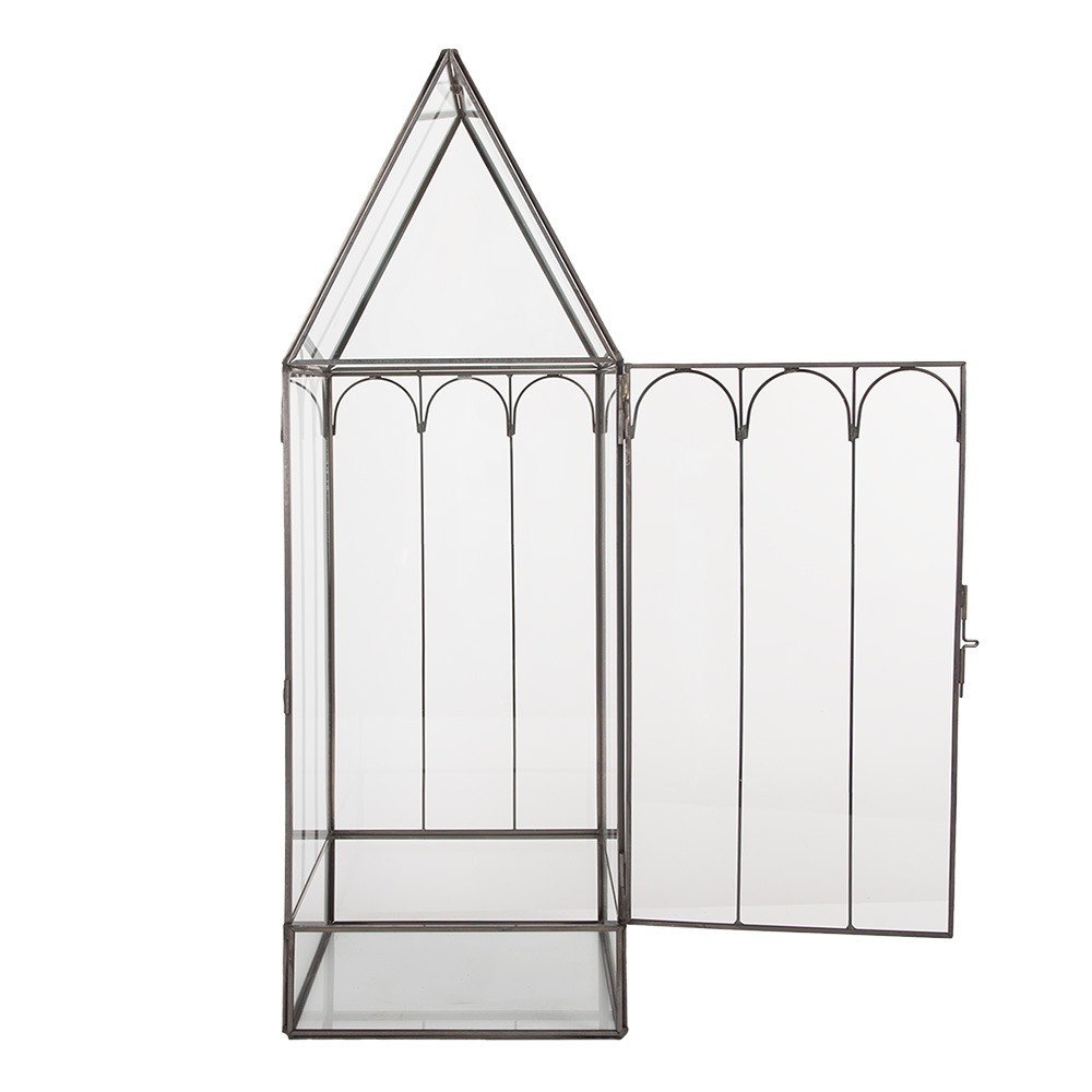 картинка Тепличка декоративная "Цветочный дом" 15x15x45см