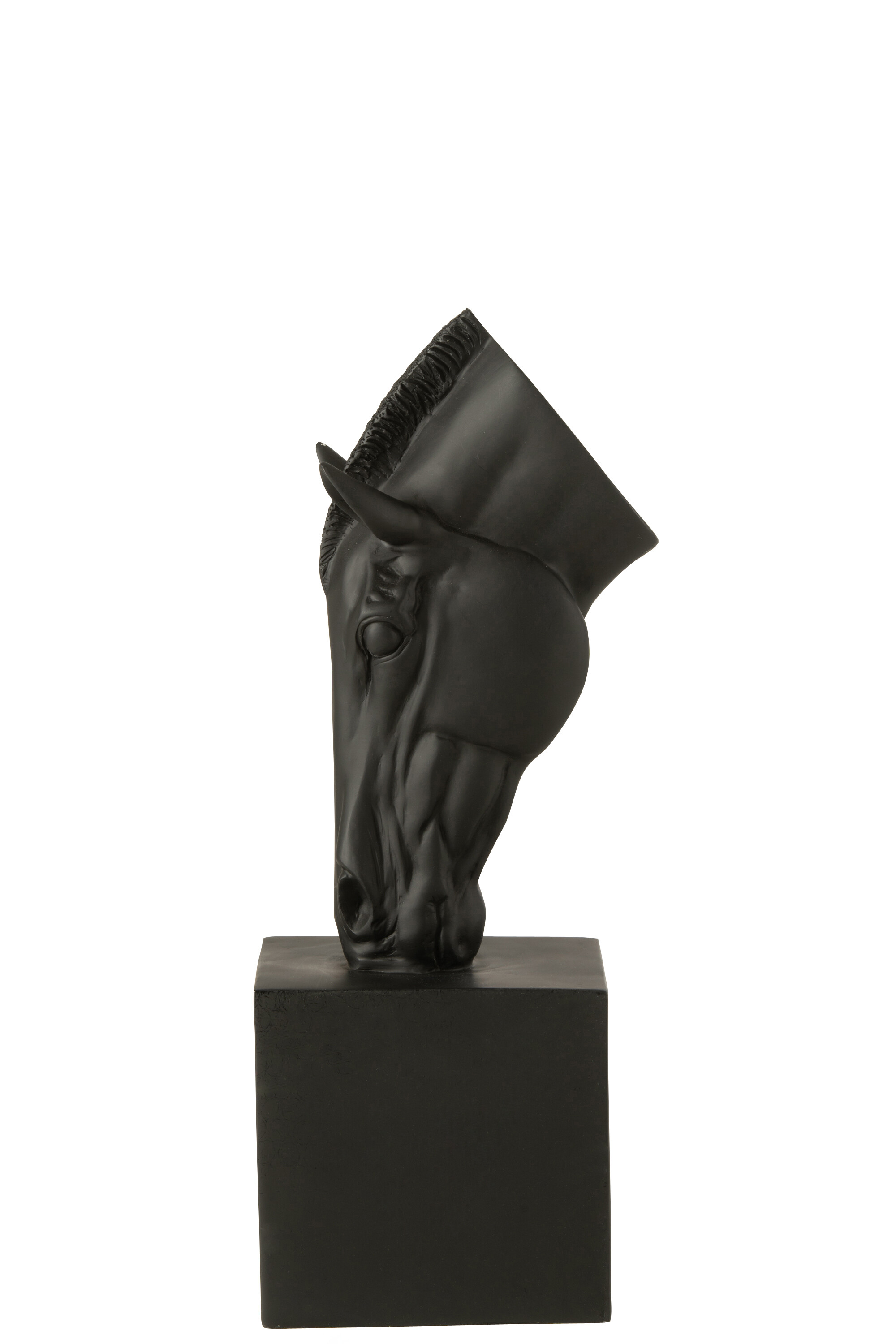 картинка Декор "Бюст лошади" черный 18,5x14x44см