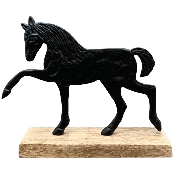 картинка Декор "Лошадь" большая черная 19,5x5x15,5см