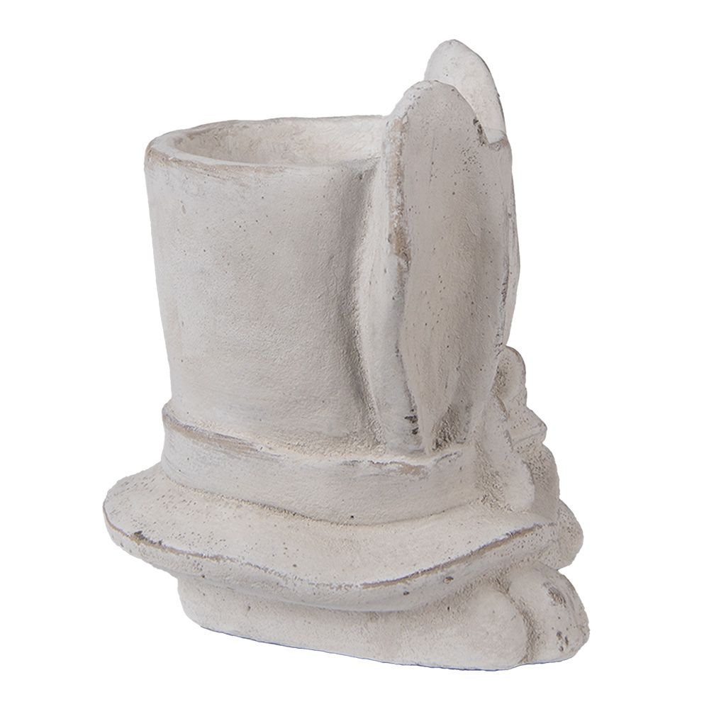 картинка Кашпо декоративное "Кролик в цилиндре"  17x16x19см