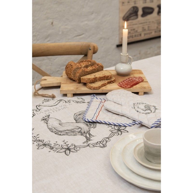 картинка Корзинка для хлеба "Французский петух" 35x35x8см