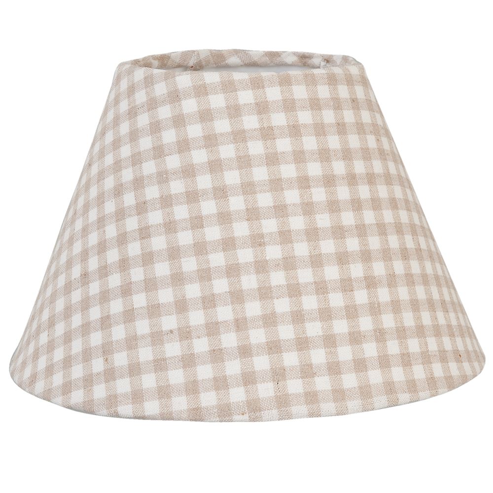 картинка Абажур "Бежевая клетка"  Ø 23x15 см / E27