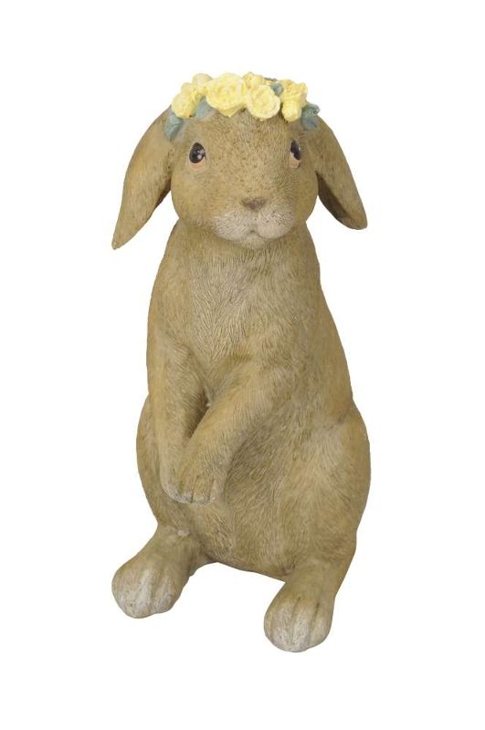 картинка Декор "Кролик в веночке" большой 8x11x21,5см