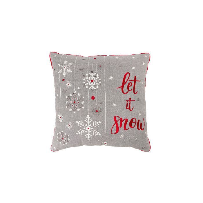 картинка Подушка декоративная "Let it snow" 45х45см