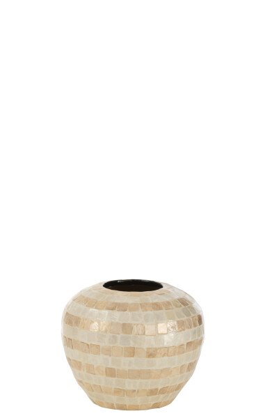 картинка Ваза декоративная "Ракушки" 26,5x26,5x21,5см