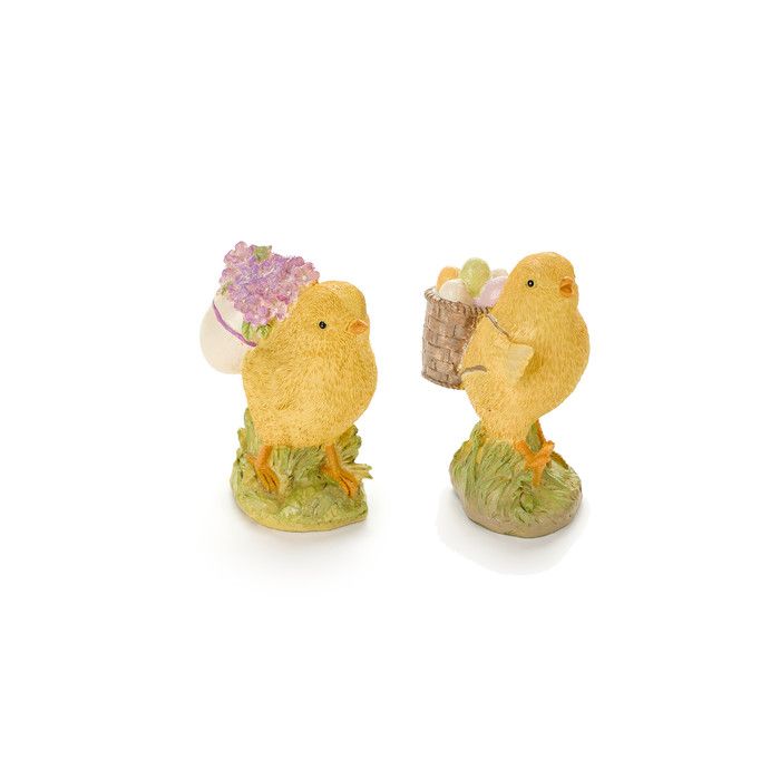 картинка Декор "Цыпленок" в ассортименте 7,5x5x10см