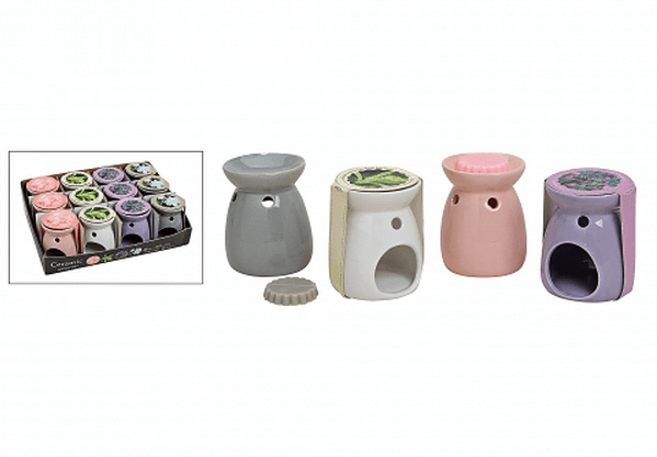 картинка Арома-подсвечник с арома-пастилкой "Аромат цветов" в ассортименте 9х11см