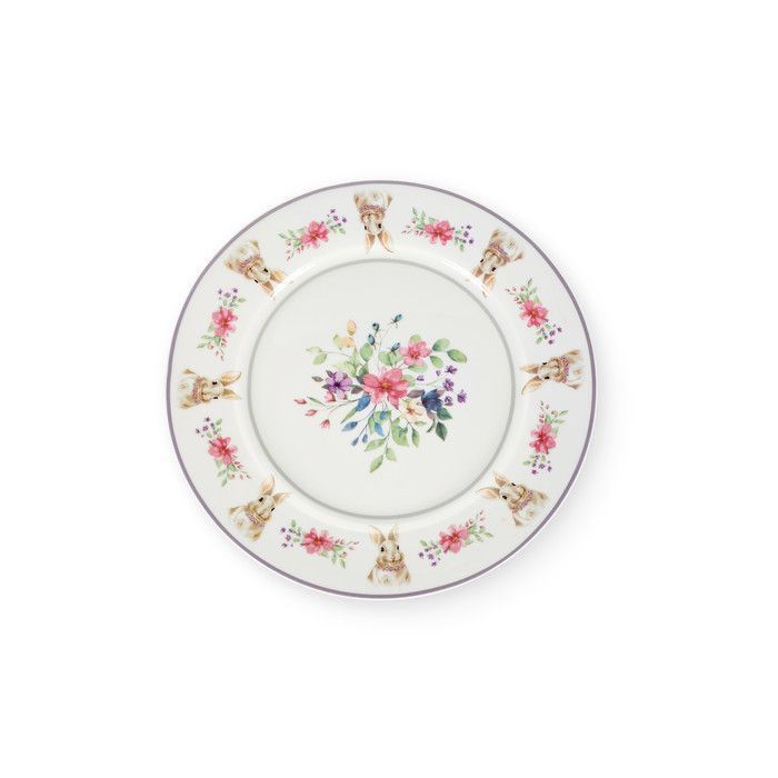 картинка Тарелка "Кролики" 26.7x16.2x1.7см