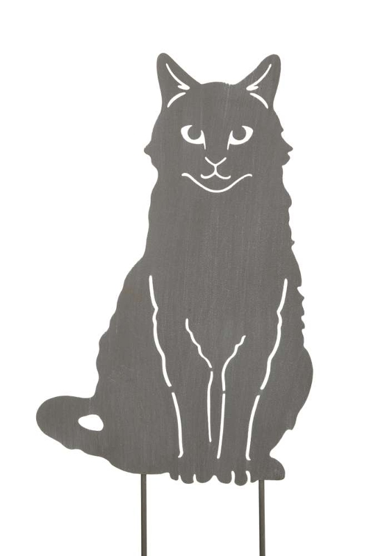 картинка Декор "Кот" 19,5x30см + 12см штекер