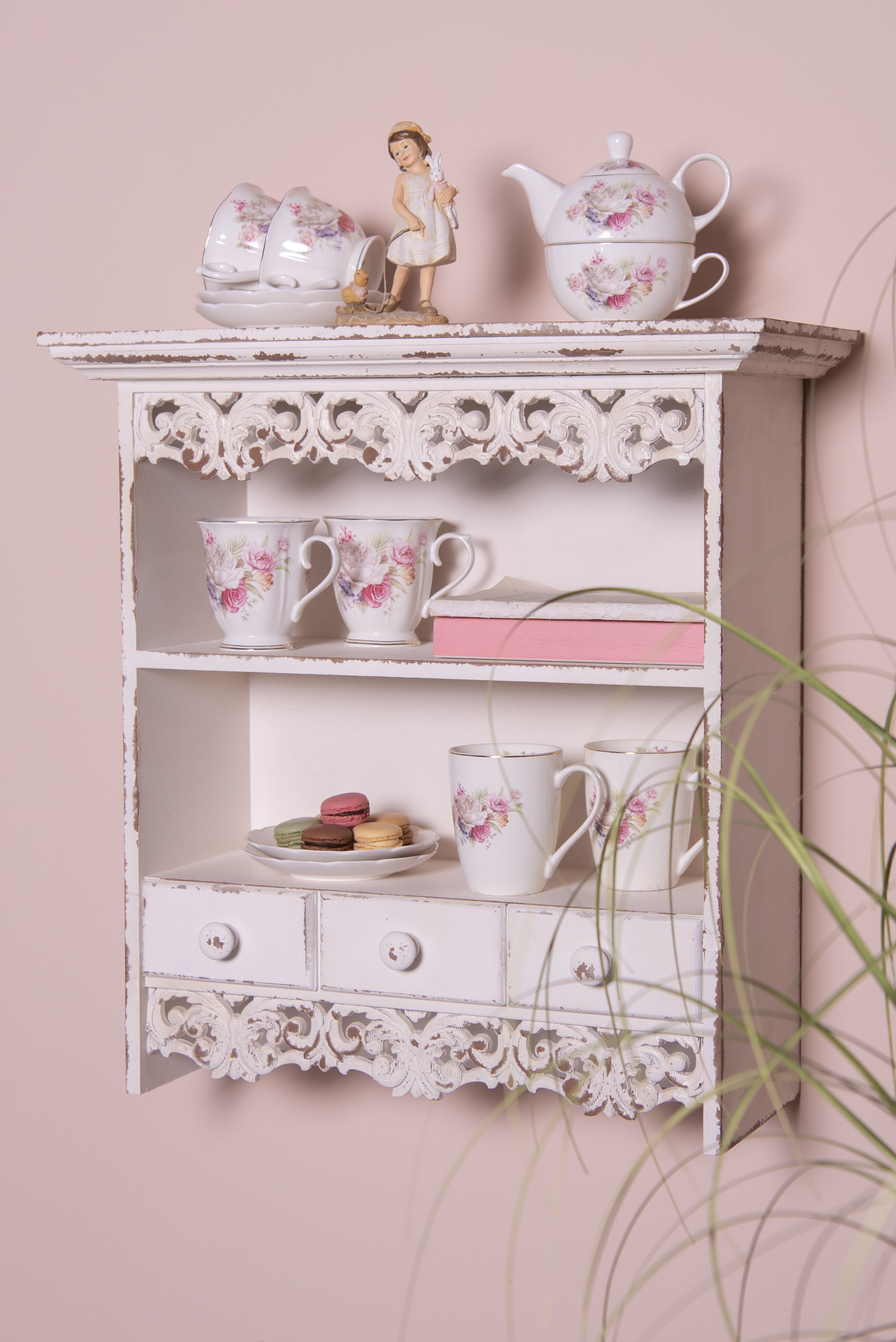 картинка Декор "Девочка с кроликом и утенком" 10x6x15см