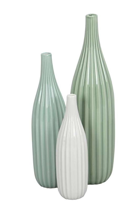 картинка Набор из 3-х ваз "Трио" 4xH14,5см/5xH19,5см/ 6,5xH25см