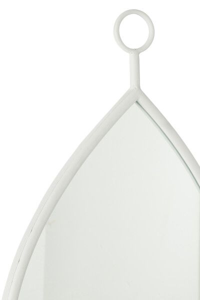 картинка Зеркало "Капля" белое среднее 37x2.5x61.5см