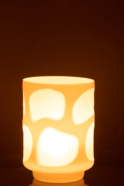 картинка Ваза/Подсвечник "Спот" белая 15x15x19.5см