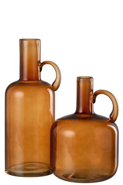 картинка Ваза "Кувшин" охра большая 14x12x32см