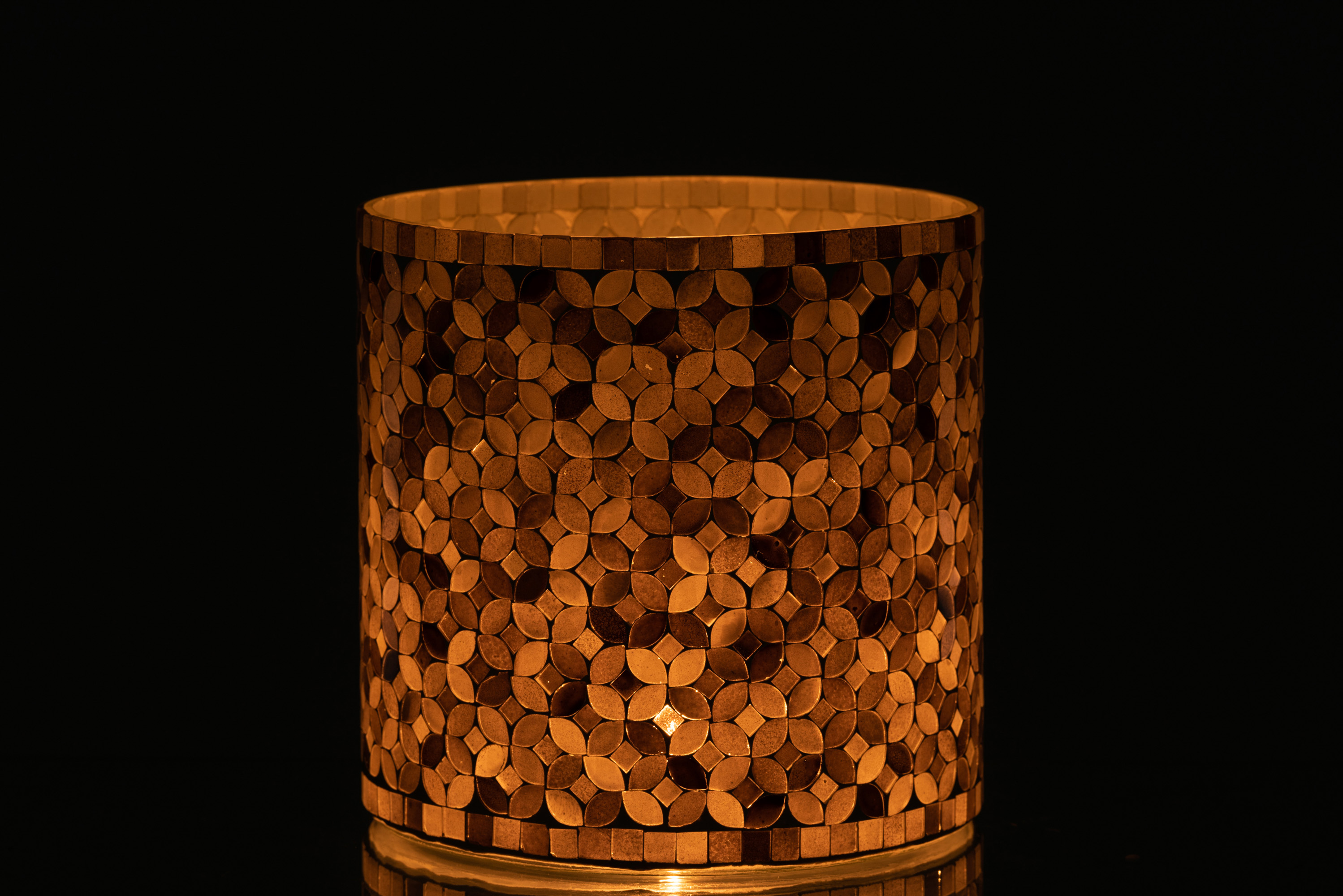 картинка Ваза декоративная / Подсвечник "Мозаика" 20х20х20см