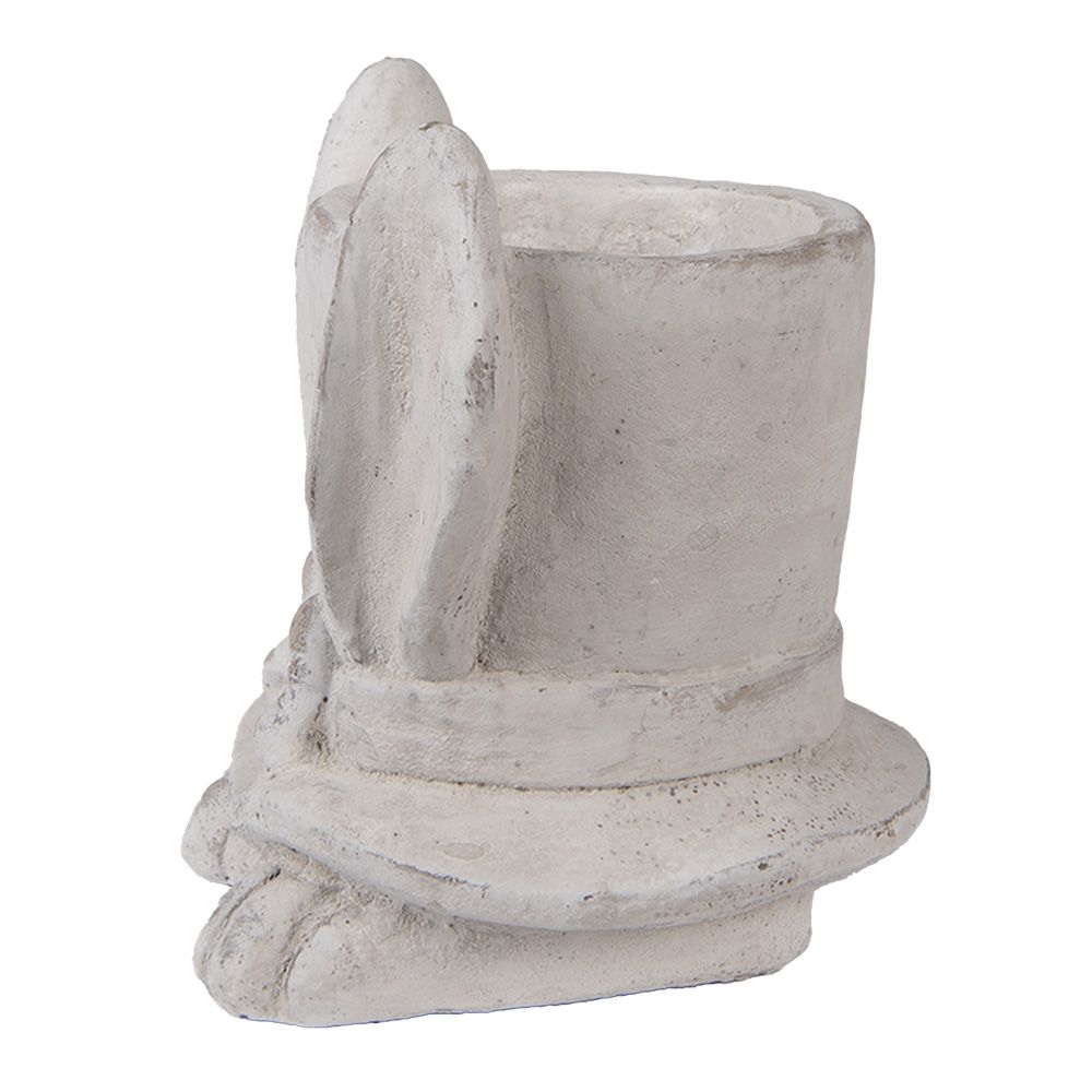 картинка Кашпо декоративное "Кролик в цилиндре"  17x16x19см