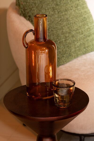 картинка Ваза "Кувшин" охра большая 14x12x32см