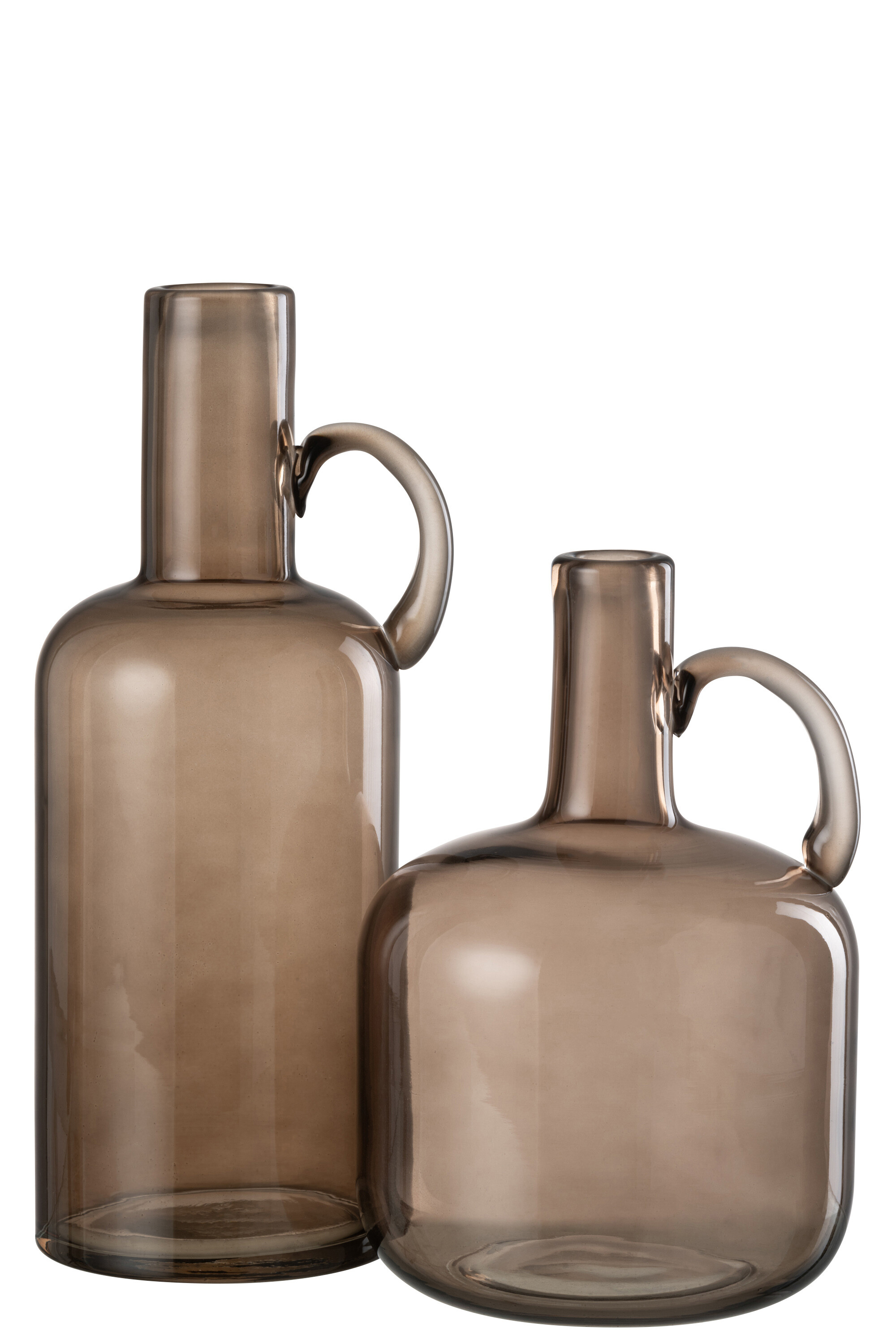 картинка Ваза "Кувшин" тауп большая 14x12x32см