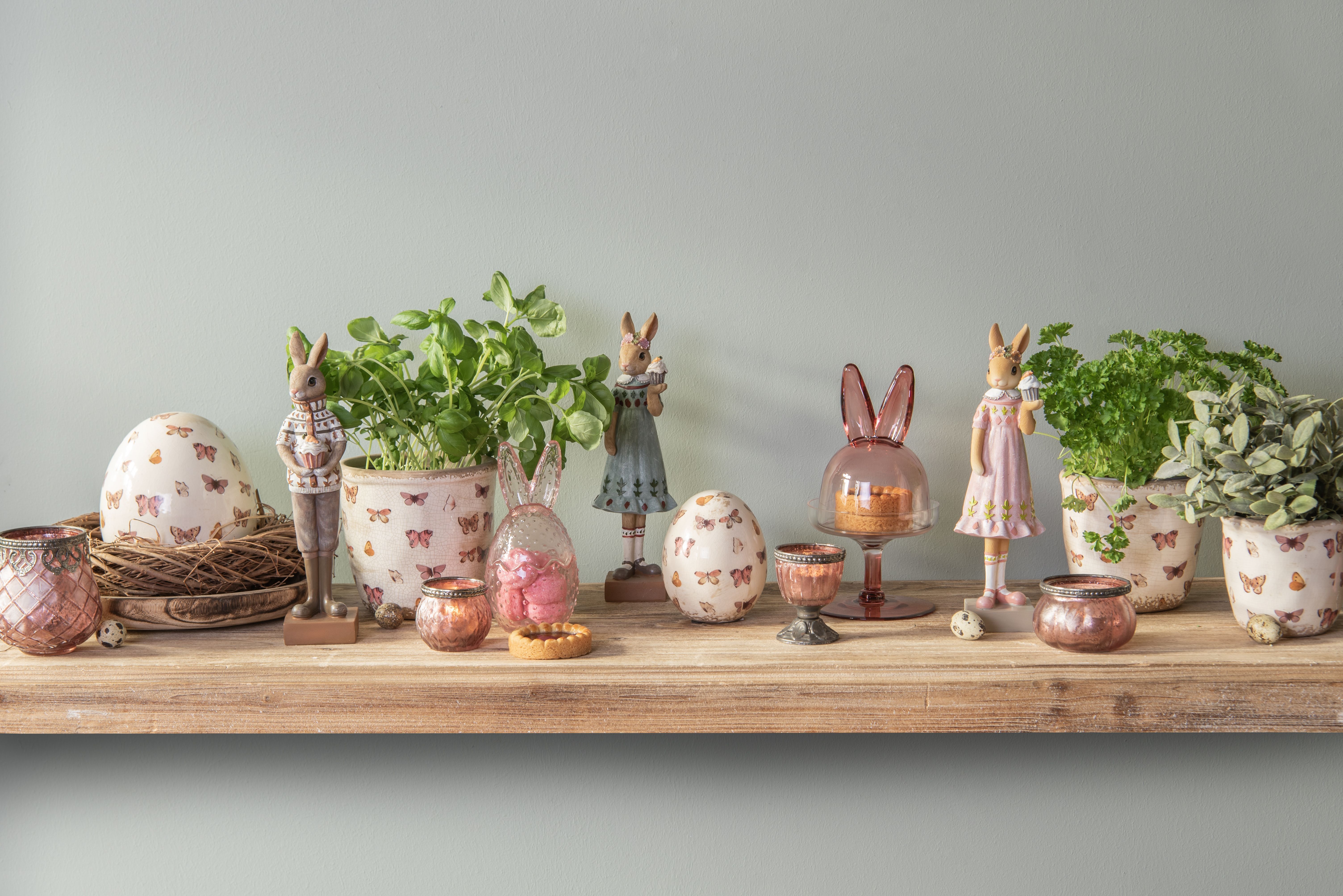 картинка Декор "Яйцо - бабочки" 10x12см