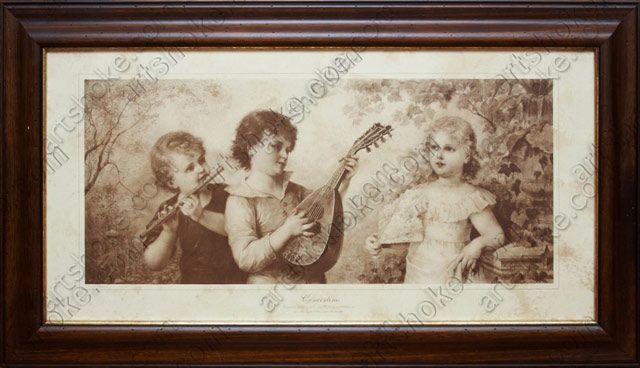 картинка Гравюра "Концерт" 66х116см