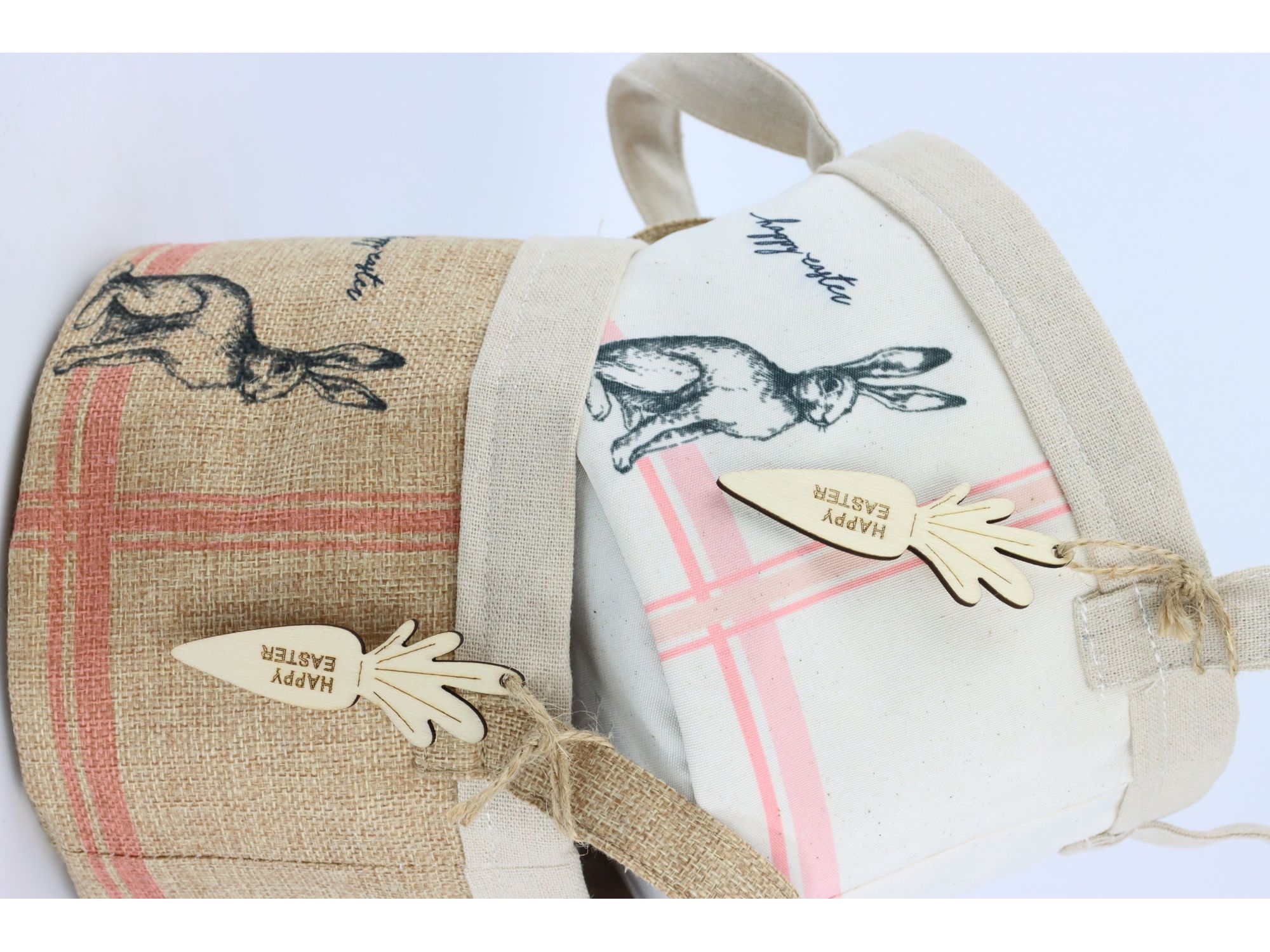 картинка Корзинка декоративная "Счастливая Пасха" в ассортименте 16x16x13см