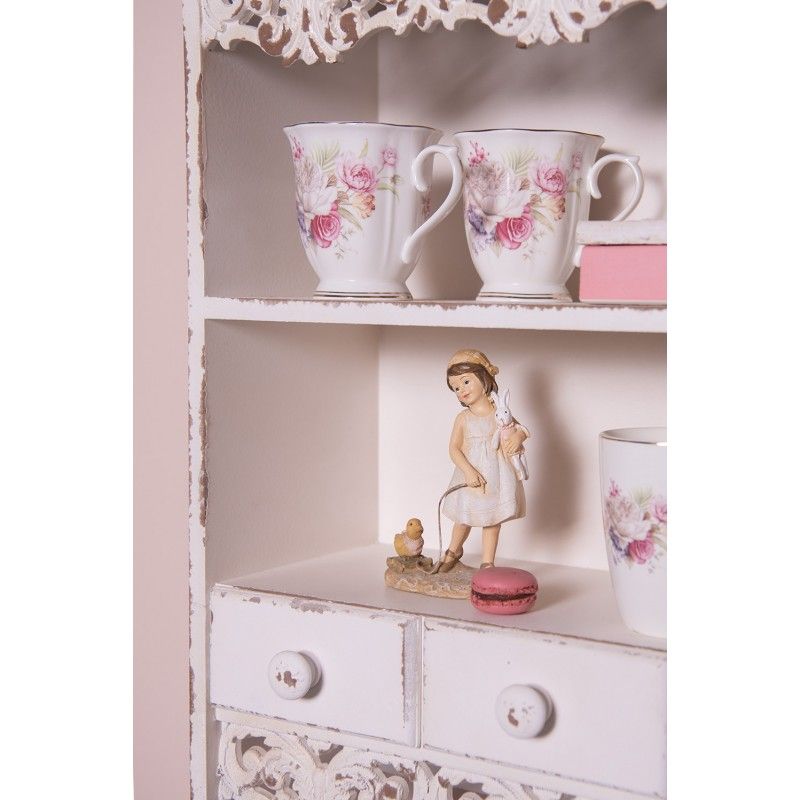 картинка Декор "Девочка с кроликом и утенком" 10x6x15см