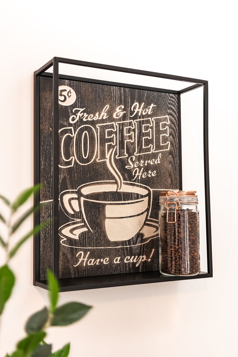 картинка Полка "Кофе" 42х13х62см