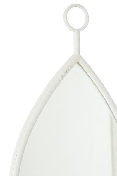 картинка Зеркало "Капля" белое малое 30.5x2x53.5см