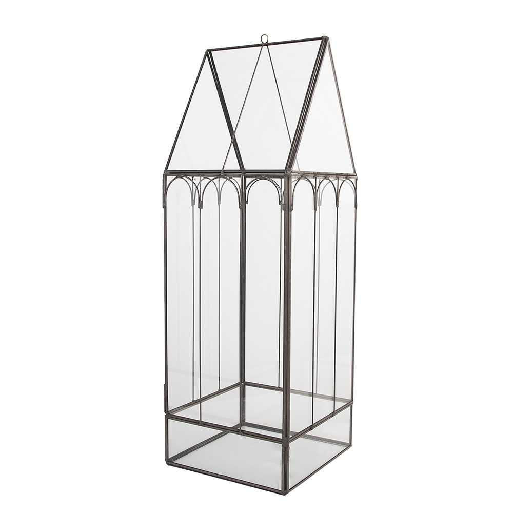 картинка Тепличка декоративная "Цветочный дом" 15x15x45см