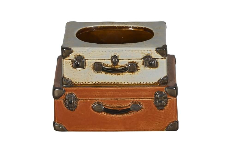 картинка Кашпо "Чемоданы" 13x10xH10см