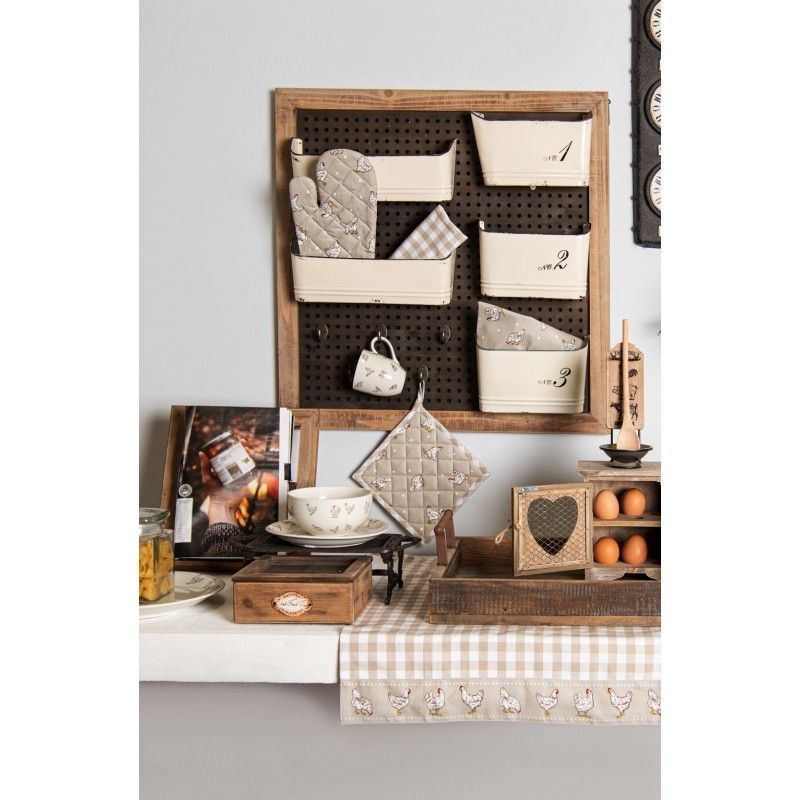 картинка Корзинка для хлеба "Курочки" 35х35х8см