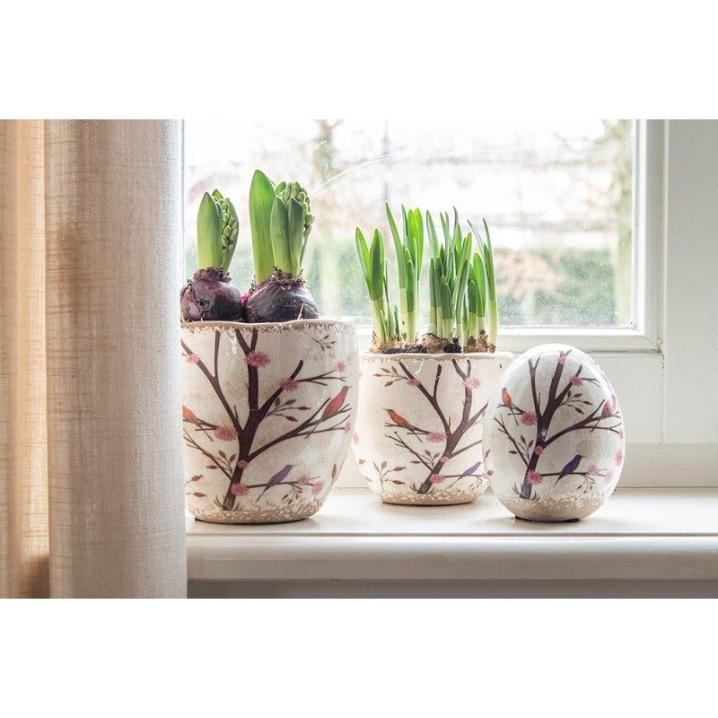 картинка Декор "Яйцо - птицы" 10x12см