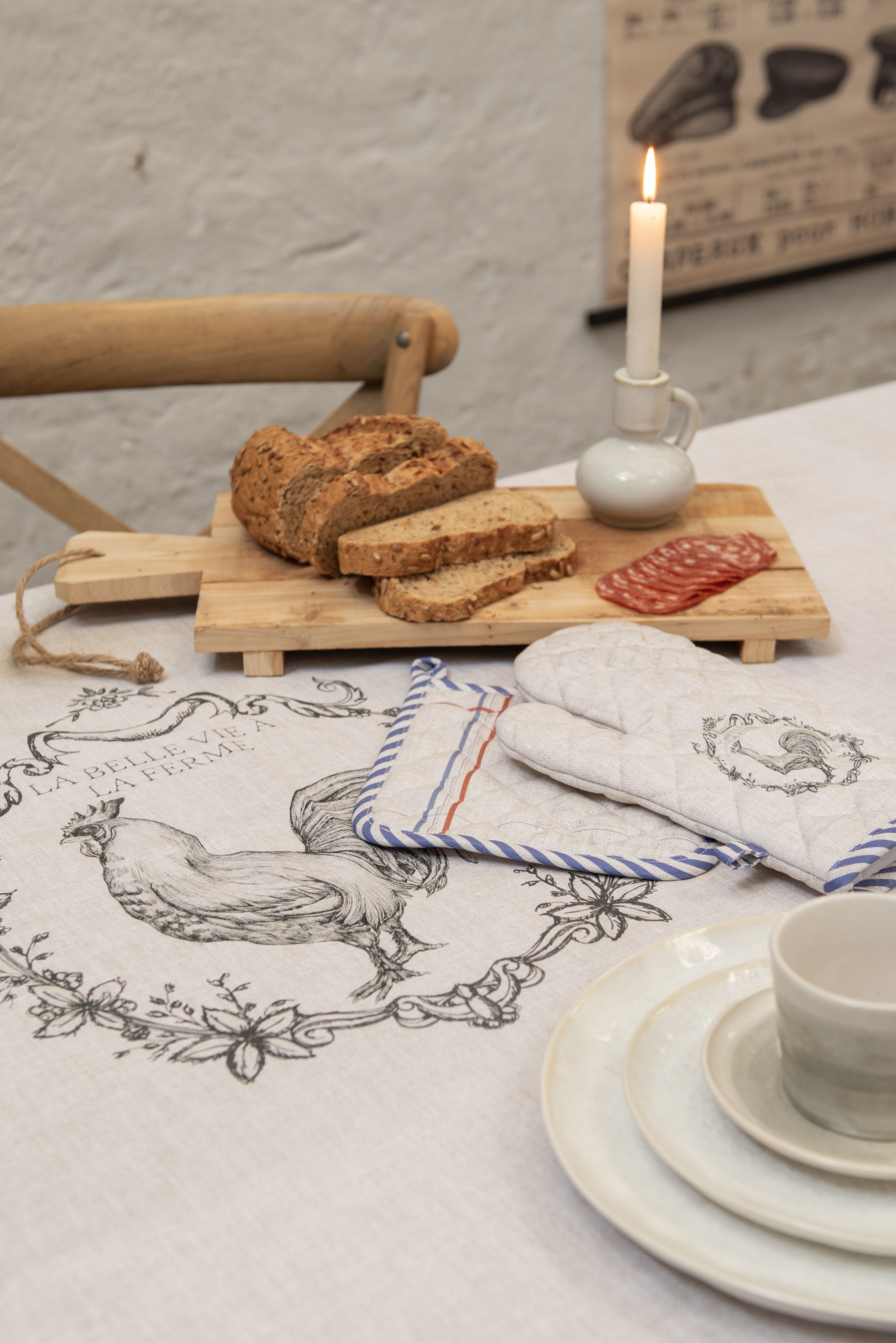 картинка Прихватка "Французский петух" 20x20см