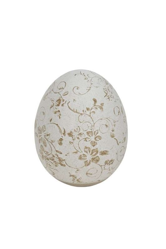 картинка Декор "Яйцо-Бежевая вязь" 9,5xH11,5см