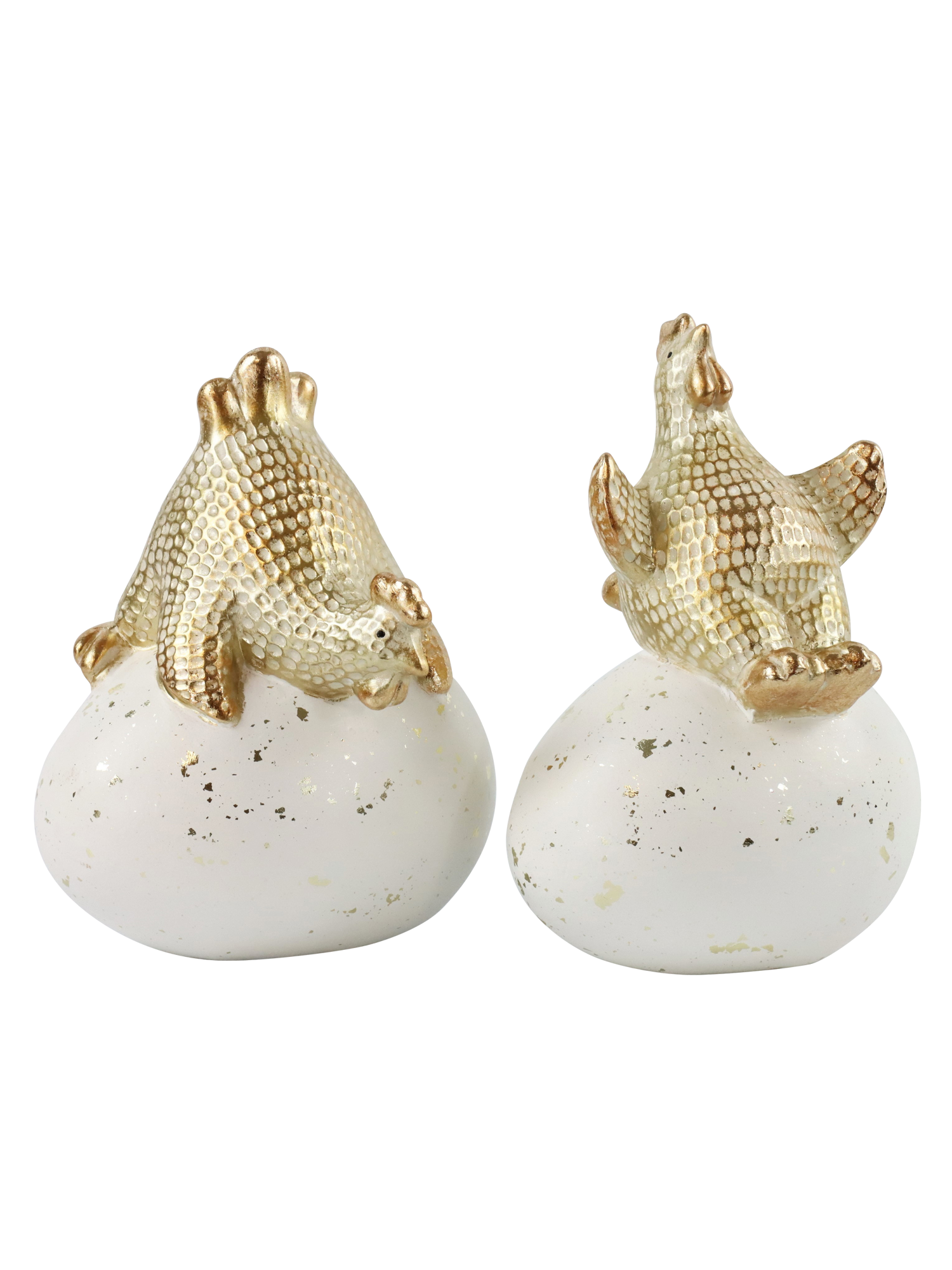 картинка Декор "Курица на яйце" в ассортименте 12,5x11x18см/13,5x13x18см
